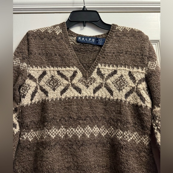 RALPH Ralph Lauren Vintage Southwest Print Aztec Wool Sweater Sz S - Picture 3 of 11
